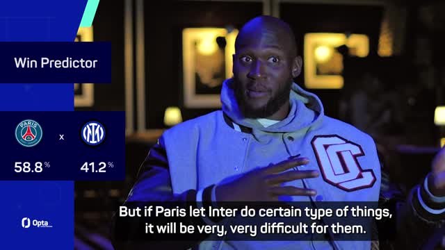 Lukaku expects tactical battle between PSG and Inter