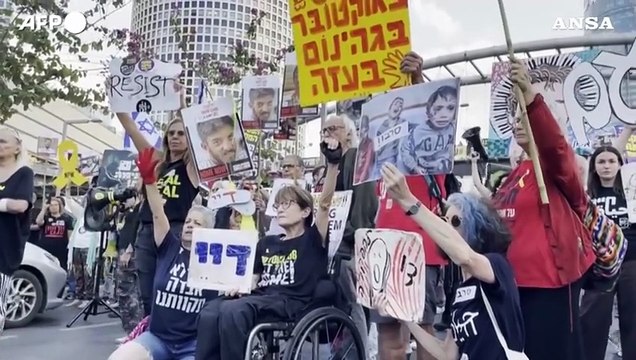 Israele, nuova protesta a Tel Aviv per chiedere la fine della guerra