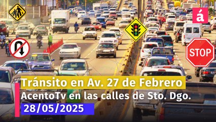 Caos del tránsito en la Av. 27 de Febrero