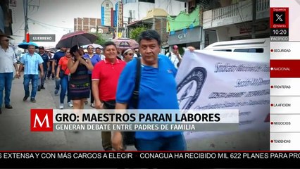 En Guerrero continúa el paro de labores por parte de maestros