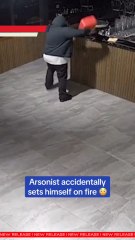Alleged Arsonist Ignites Self in Failed Restaurant Attack Caught on CCTV  #japdmedia  #australia