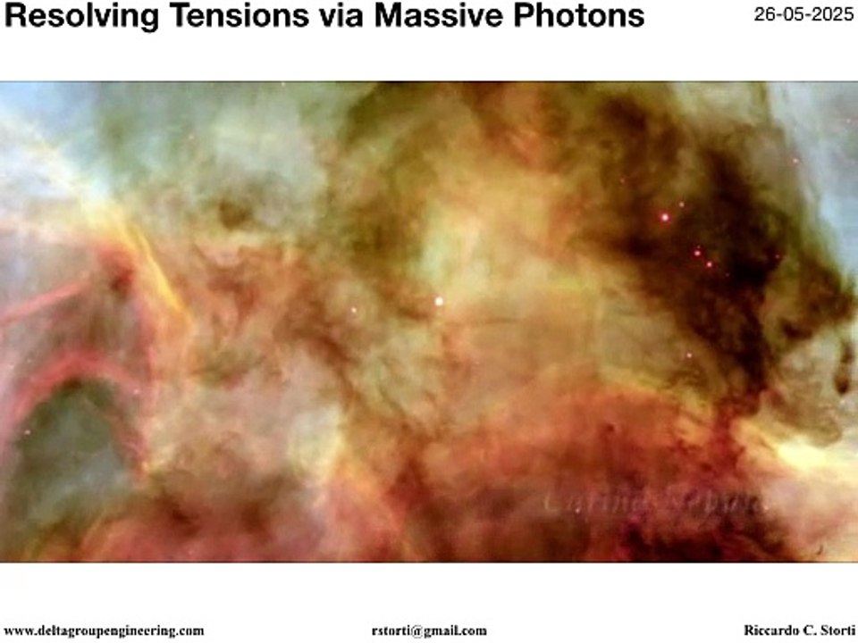 128 Resolving Tensions via Massive Photons