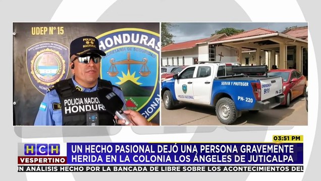 Un hecho pasional deja una persona gravemente herida de bala en la colonia Los Ángeles de Juticalpa, Olancho