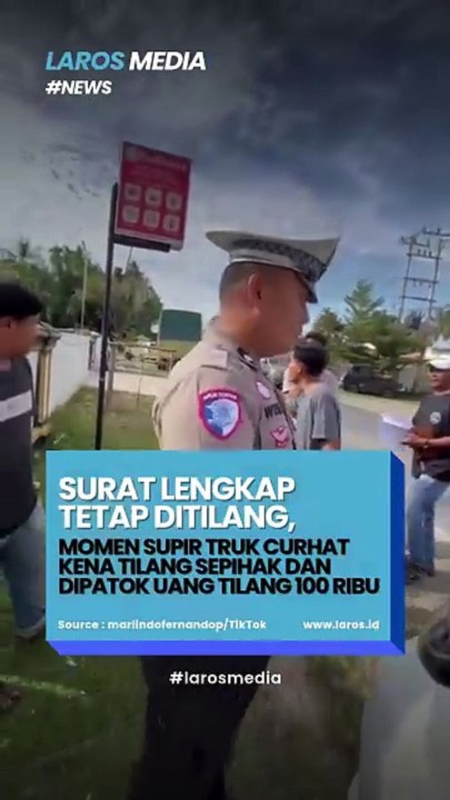 Viral Video Tilang Sepihak kepada Supir Truk di Sarolangun Jambi
