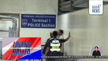 Lalaking dayuhan, hinarang matapos tangayin ang maleta ng isang OFW sa NAIA Terminal 1 | Unang Balita