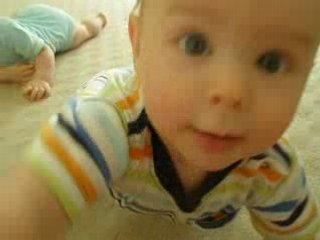Boys crawling