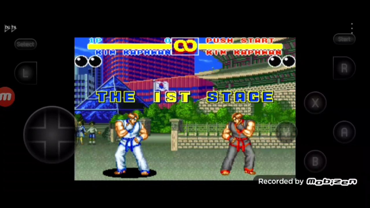 Fatal Fury 2 Kim Kaphwan vs Kim Kaphwan clone fala de vitória do Kim Kaphwan em português