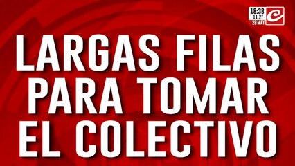 Caos para volver a casa: largas filas para tomar el colectivo