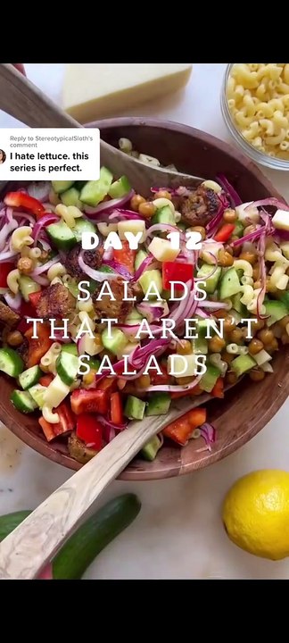 Day 12: Italian Chopped Salad + Vegan Sausage Pasta Salad 🍝🥗 | Healthy Recipe by a Dietitian