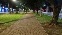 Frio de trincar os dentes esvazia ruas e ciclovias em Cascavel
