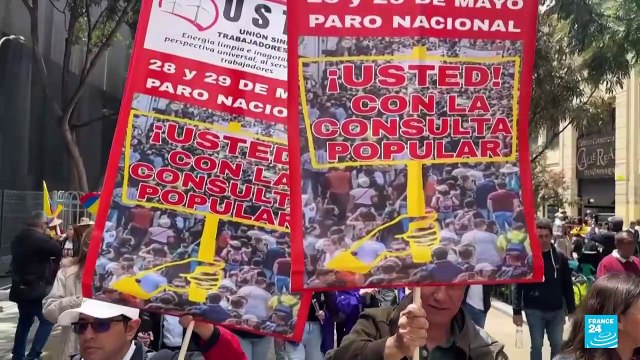 Sindicatos en Colombia hacen paro nacional para apoyar la reforma laboral de Petro