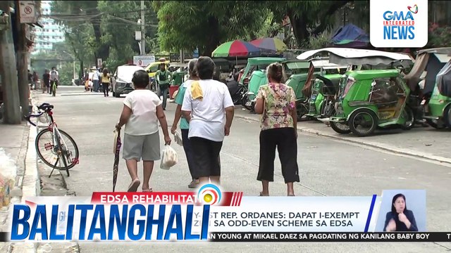 Senior Citizens Party-list Rep. Ordanes - Dapat i-exempt ang mga Senior Citizen sa odd-even scheme sa EDSA | Balitanghali