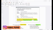GIẢI CHI TIẾT ĐỀ YBM TOEIC READING 2025 HÀN QUỐC MỚI NHẤT TEST 1 PART 7