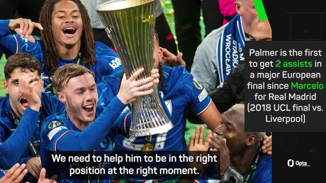 'Crazy' Palmer praised after leading Chelsea to Conference League glory