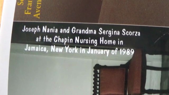 Grandma Sergina Scorza 1989 N.Y. memories -Joe Nania