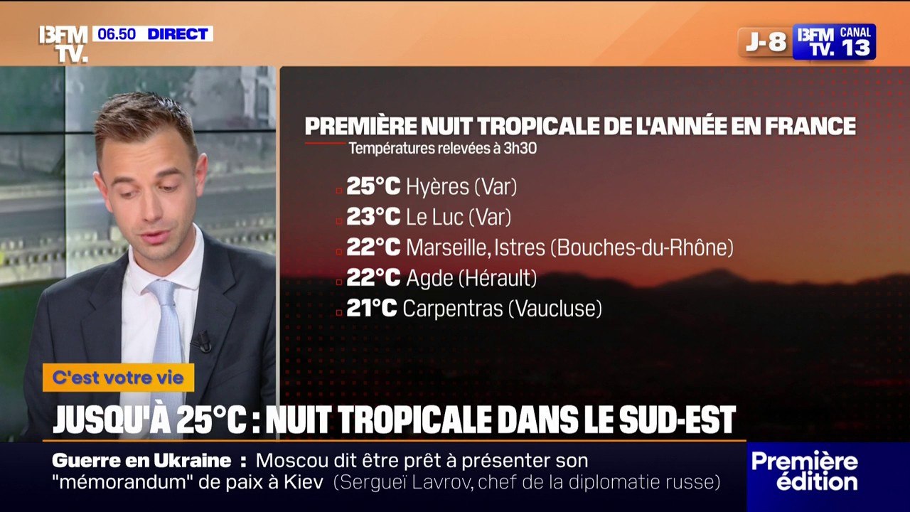 Jusqu'à 25°C: ces températures pourraient marquer la première nuit tropicale de l'année dans le sud de la France