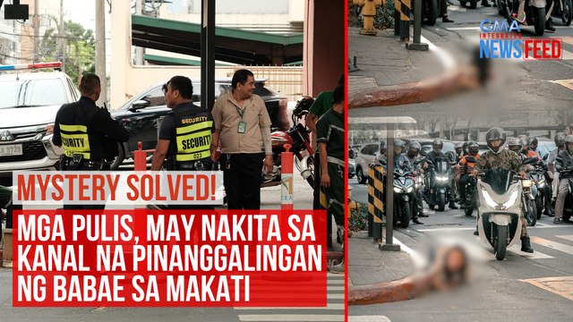 Mga pulis, may nakita sa kanal na pinanggalingan ng babae sa Makati | GMA Integrated Newsfeed