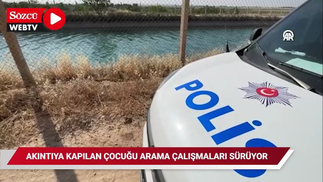 Sulama kanalında akıntıya kapılan çocuğu arama çalışmaları 4. gününde sürüyor