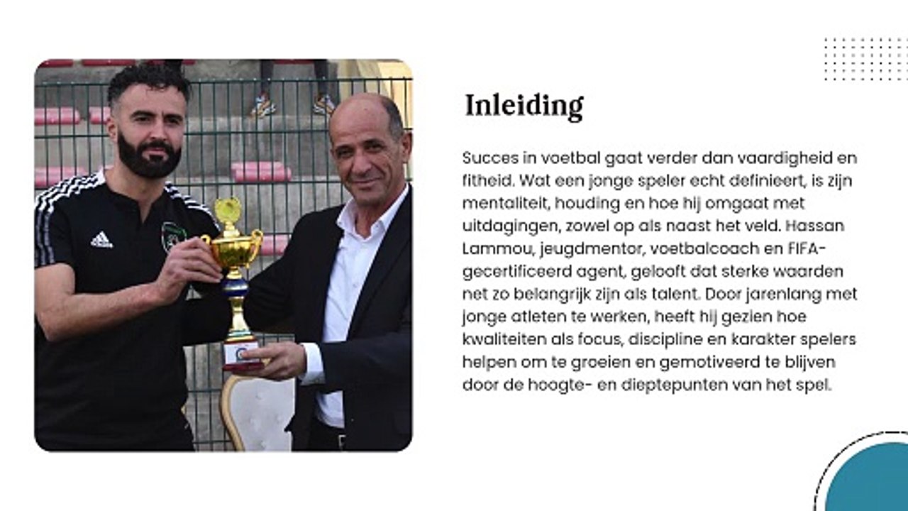 Hassan Lammou deelt 6 vaardigheden om jonge voetballers te helpen groeien