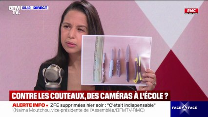Naïma Moutchou (Horizons): "On ne peut pas accepter qu'un gamin ait une arme dans sa poche"