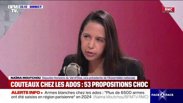 Armes blanches à l'école: Je crois à l'intérêt de la vidéosurveillance , affirme Naïma Moutchou, député Horizons du Val-d'Oise