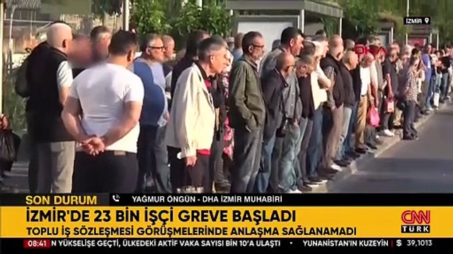 Toplu sözleşmede anlaşma sağlanamadı: İzmir’de grev başladı