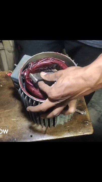 3 hp single phase motor coil remove.