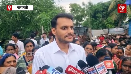 बारामतीत युगेंद्र पवार यांनी केली नुकसानग्रस्त भागाची पाहणी; मुंबईतील मेट्रोवरून सरकारवर आरोप