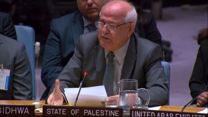 El momento en que el embajador palestino llora en la ONU