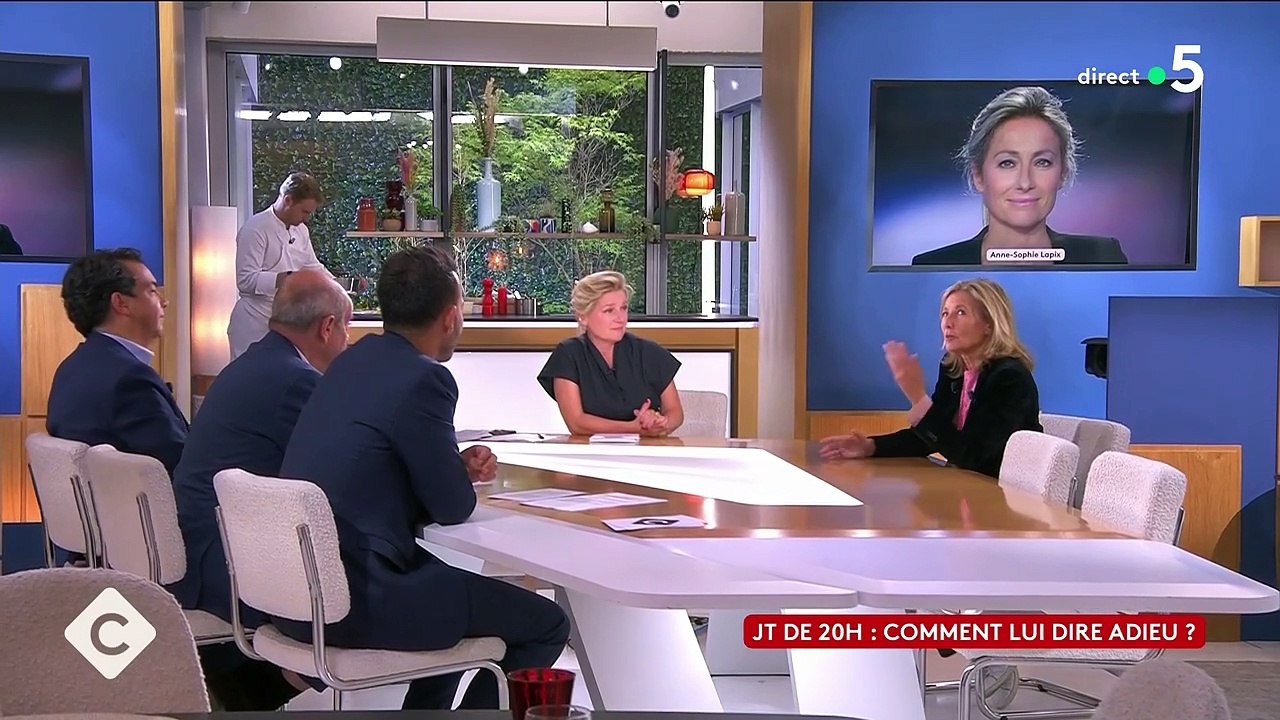 Claire Chazal s'est exprimé sur le départ d'Anne-Sophie Lapix du JT de France 2.