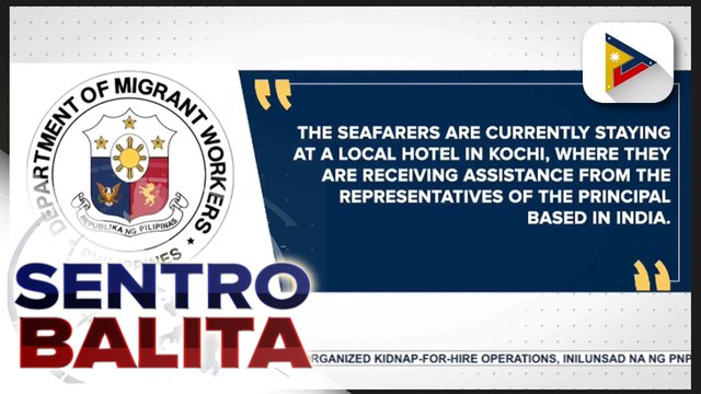 20 Pilipinong tripulante ng lumubog na cargo ship sa India, nasa ligtas nang kalagayan ayon sa DMW