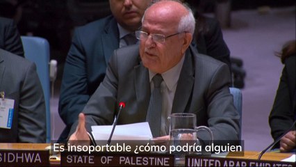 El momento en que el embajador de palestina rompe a llorar en la ONU