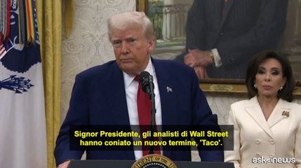 Dazi, Trump furioso per il termine "Taco": è solo negoziazione