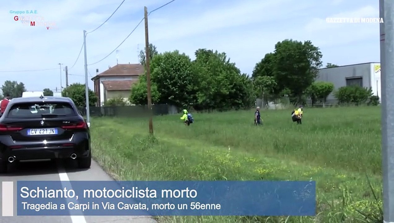 Tragico incidente a Carpi, muore un motociclista di 46 anni