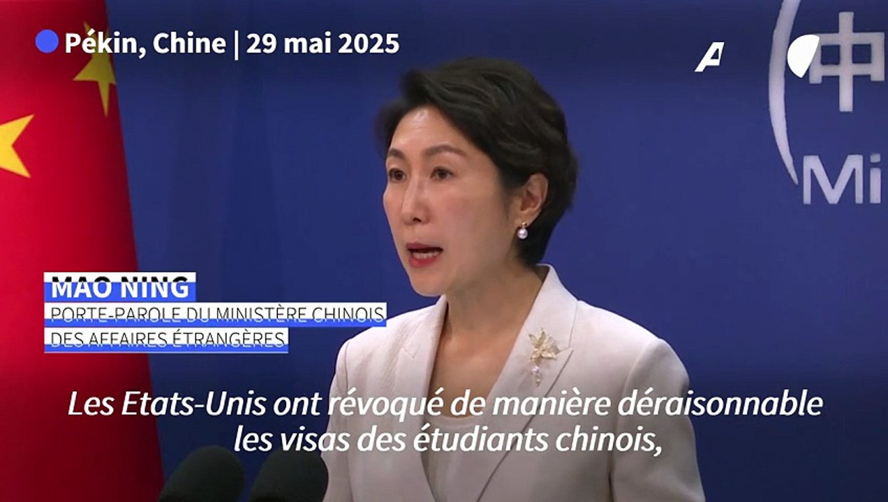 Pékin qualifie de "déraisonnable" la révocation de visas étudiants aux Etats-Unis