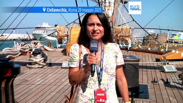A bordo dell'Amerigo Vespucci che racconta l'Italia nei porti del Mediterraneo e del mondo