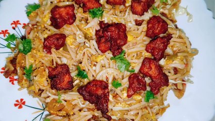 Bazaar Jaisa Chicken Manchurian Noddles Racipe