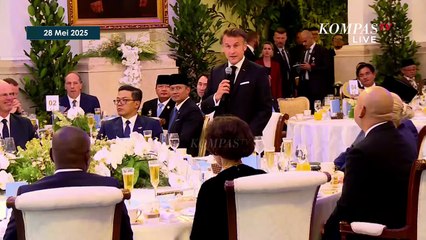 Depan Prabowo! Macron Lontarkan Peribahasa Indonesia saat Jamuan Makan Malam di Istana