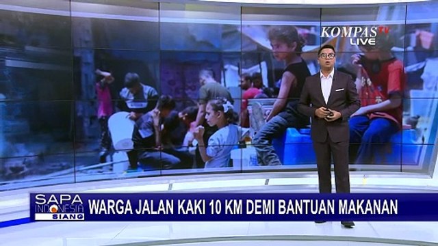 Warga Gaza Berjalan 10 Km Demi Bantuan Makanan, Banyak Pulang dengan Tangan Hampa