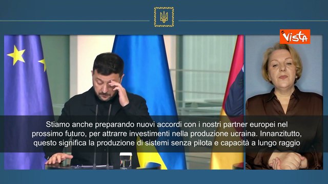 Zelensky: Presto accordi con partner europei per produrre armi (anche a lungo raggio) in Ucraina