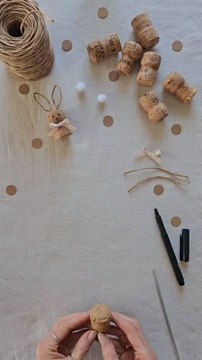 Make Cute Bunnies with Vine Corks via: @vickysstoryTurn leftover vine corks into adorable bunny decorations with this fun and easy DIY craft! Perfect for springtime or Easter, these cute bunnies are simple to make.