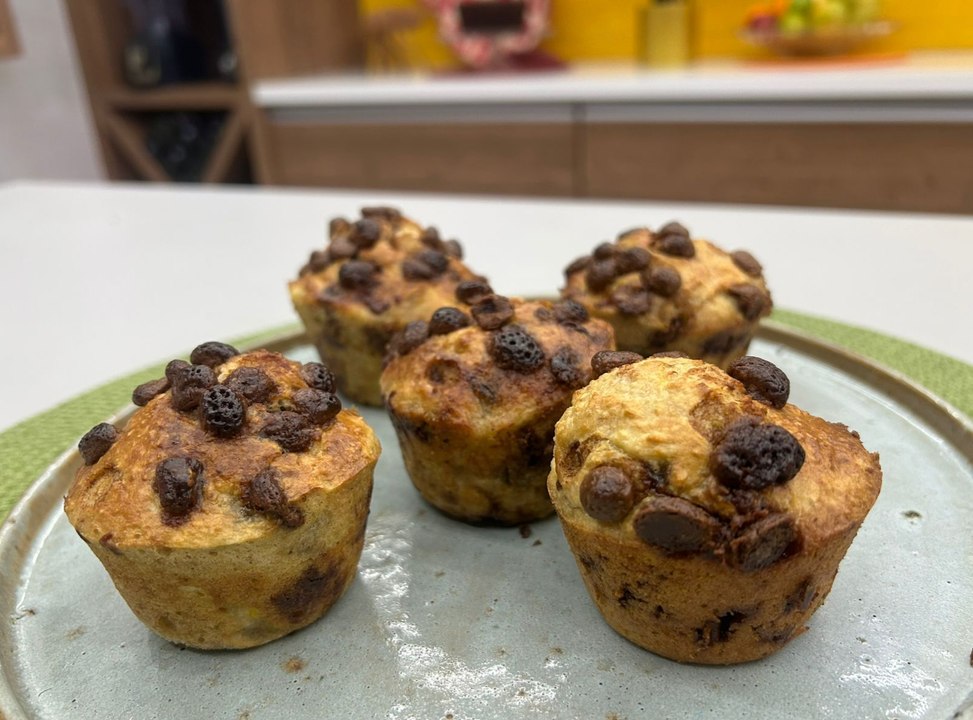 Muffin de banana com aveia