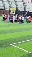 Halı sahada kalp krizi geçirdi fenalaştığı anlar kamerada