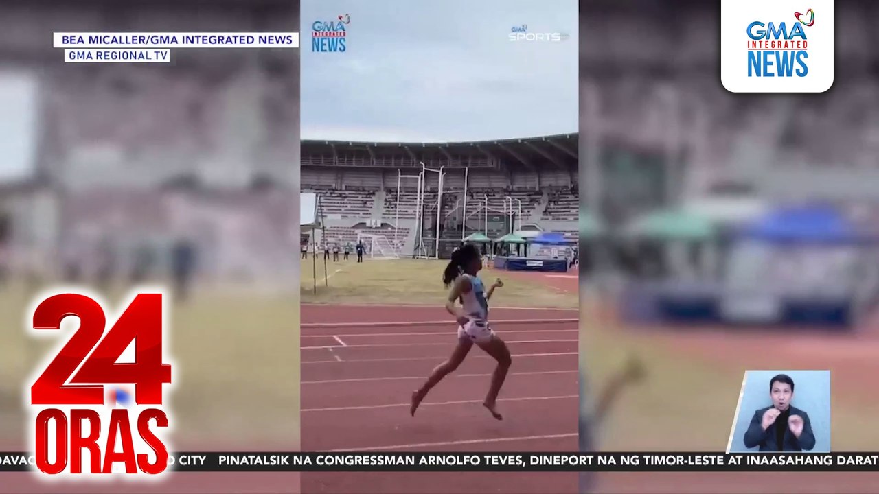 11-anyos na atleta mula sa Iloilo, nagkamit ng 2 ginto kahit tumakbong naka-paa; na-break pa ang kanyang personal record | 24 Oras