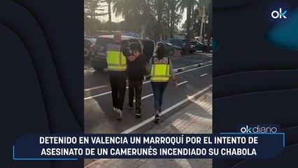 Detenido en Valencia un marroquí por el intento de asesinato de un camerunés incendiado su chabola