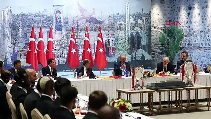 Cumhurbaşkanı Erdoğan, şampiyon Galatasaray'ı kabul etti