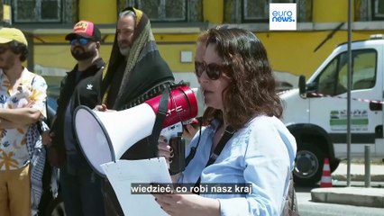 Izraelczycy demonstrują w Lizbonie przeciwko wojnie w Gazie