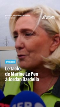 Le tacle de Marine Le Pen à Jordan Bardella