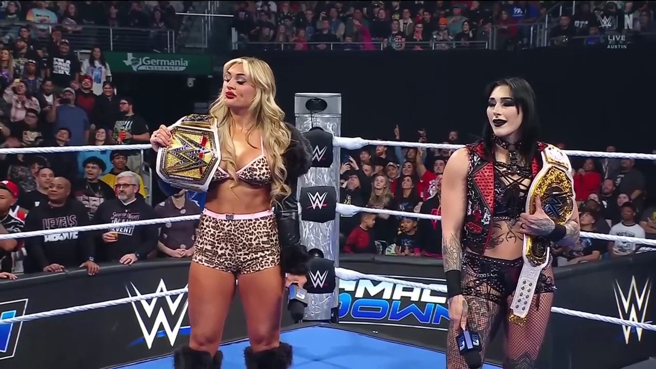 WWE women's champion's in the ring WWE