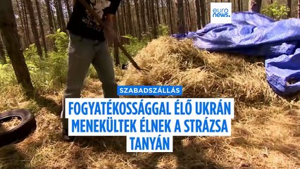 Fogyatékossággal élő ukrán menekülteket látnak el egy magyar tanyán